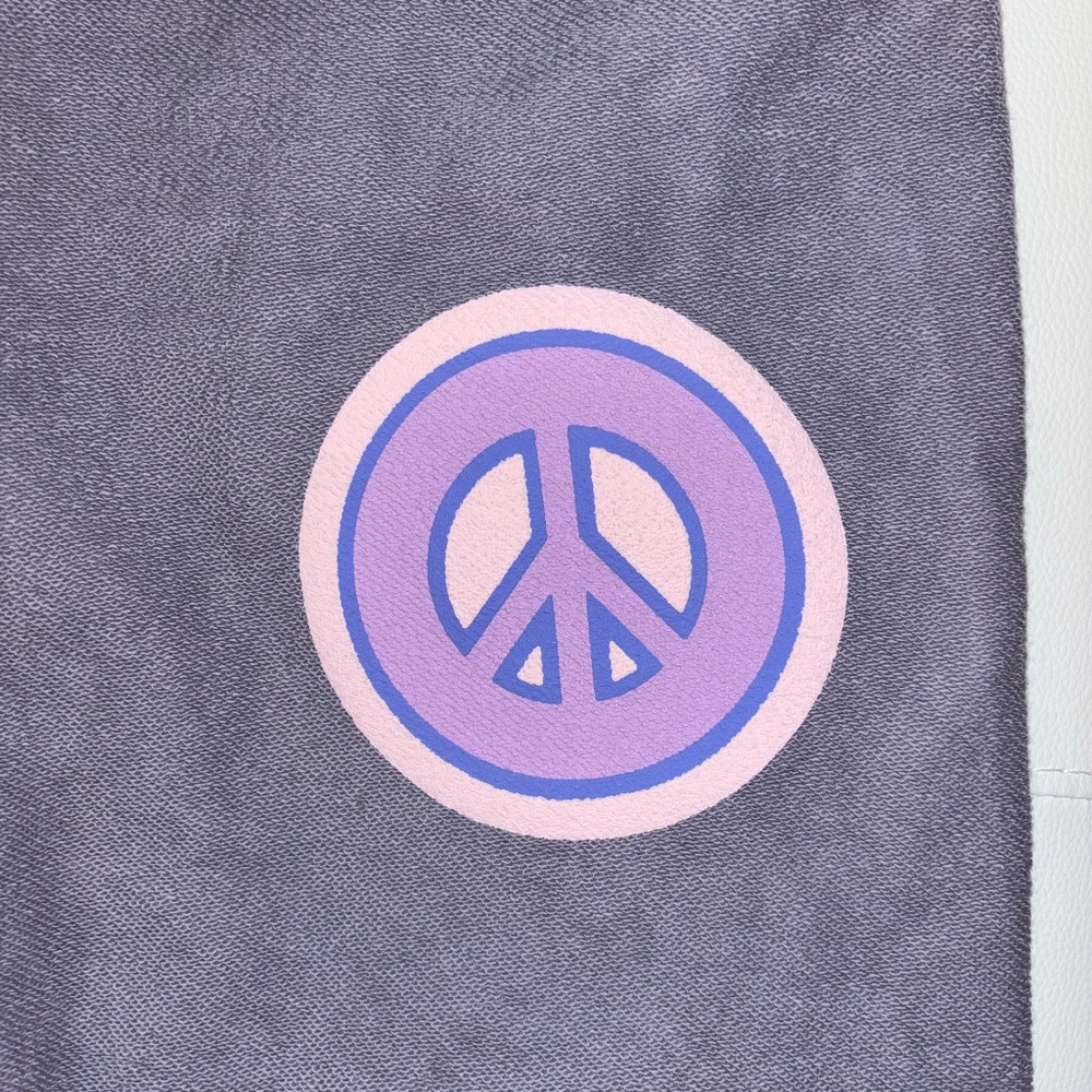 NWT Madhappy Peace Sign Lilac French Terry Sweatpants – Size XS - Picture 2 of 4